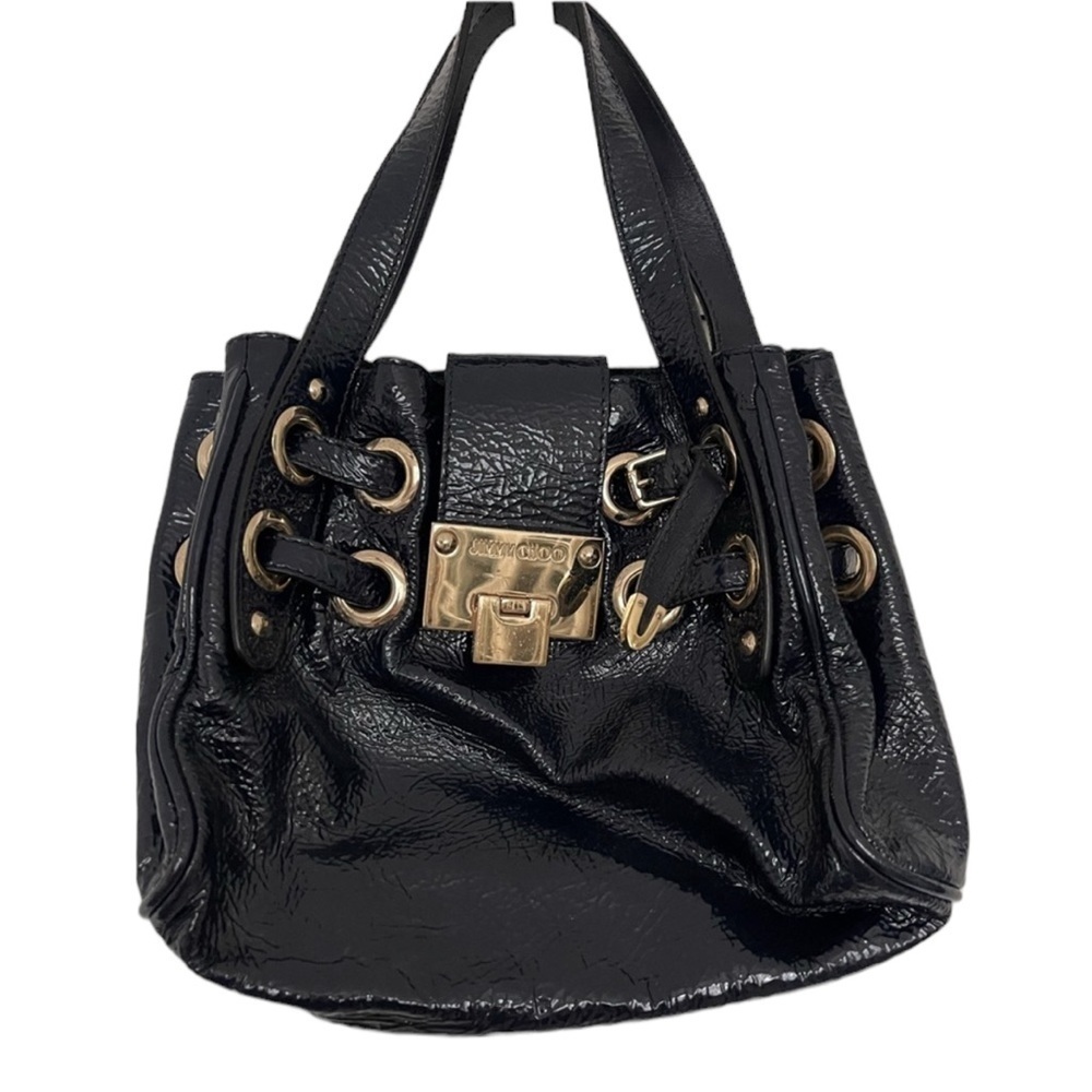 JIMMY CHOO black mini Riki bag.